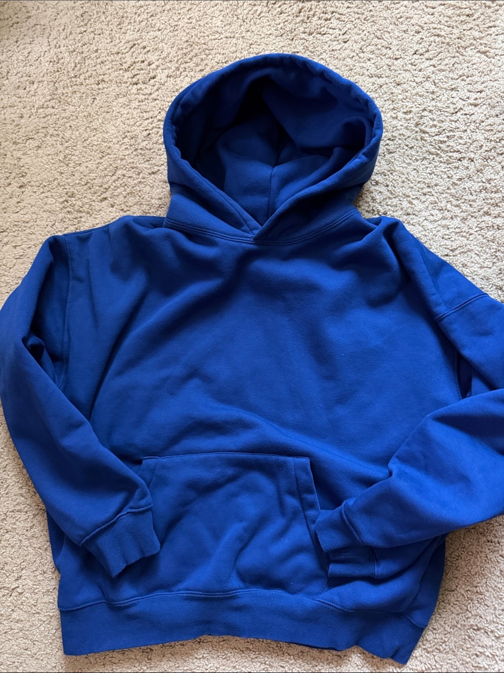 Men's Royal Blue Hooded Sweatshirt